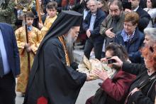 Λαμπρή Υποδοχή του Ι. Λειψάνου της Αγίας Αικατερίνης στα Γιαννιτσά