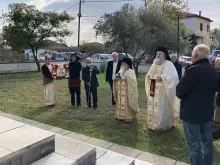 Λιτάνευση Ιεράς Εικόνος Αγ. Ιωάννου Χρυστοστόμου στην Αγροσυκιά Πέλλας